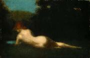 Jean-Jacques Henner Reclining Nude, Spain oil painting artist